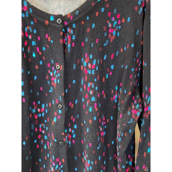 A New Day bokeh effect multicolor cardigan sweater XL extra large GUC - Picture 2 of 7
